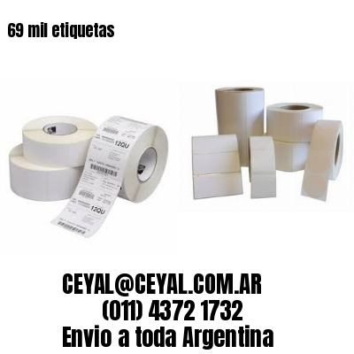 69 mil etiquetas