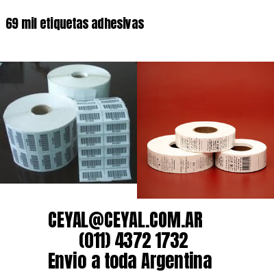 69 mil etiquetas adhesivas