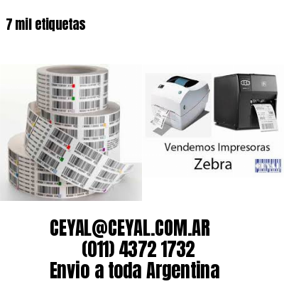 7 mil etiquetas
