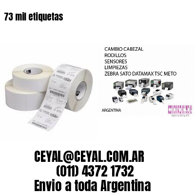 73 mil etiquetas