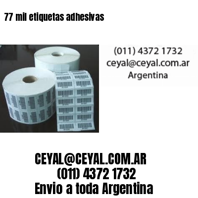 77 mil etiquetas adhesivas