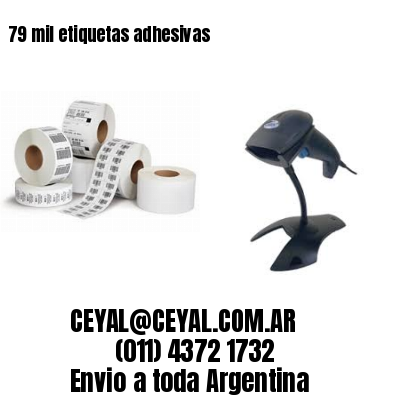 79 mil etiquetas adhesivas