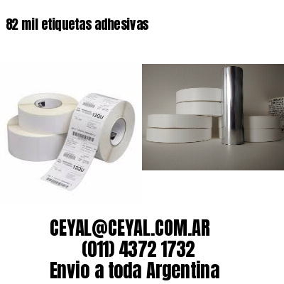 82 mil etiquetas adhesivas