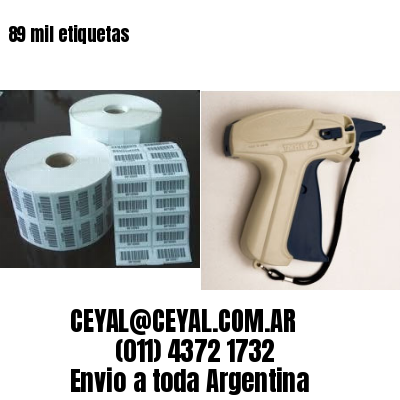 89 mil etiquetas