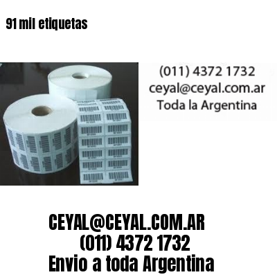 91 mil etiquetas