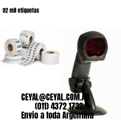 92 mil etiquetas