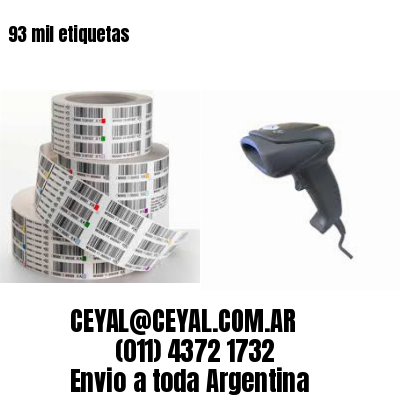 93 mil etiquetas