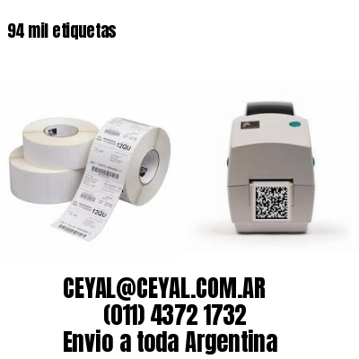 94 mil etiquetas