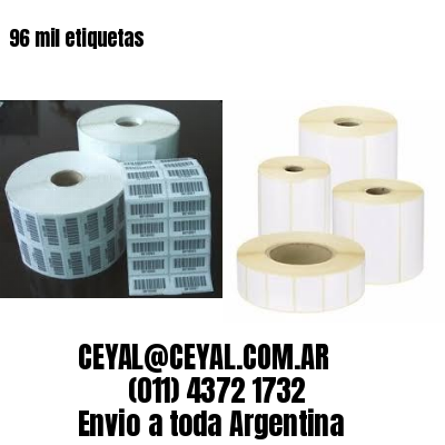 96 mil etiquetas