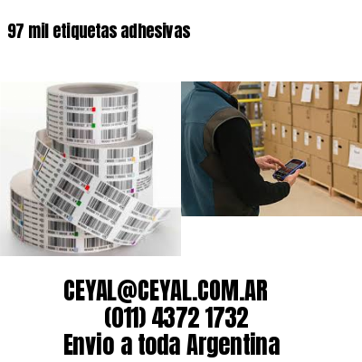 97 mil etiquetas adhesivas