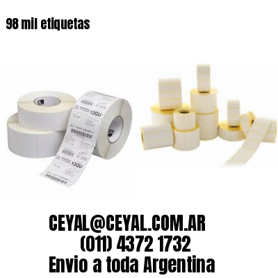 98 mil etiquetas