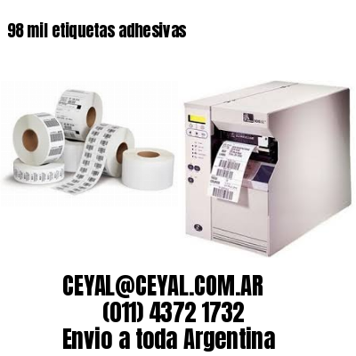98 mil etiquetas adhesivas