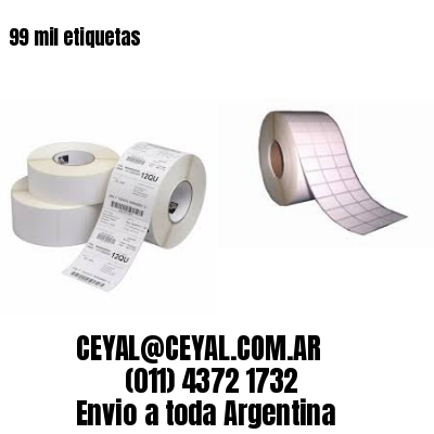 99 mil etiquetas