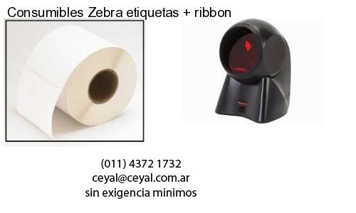 Consumibles Zebra etiquetas   ribbon