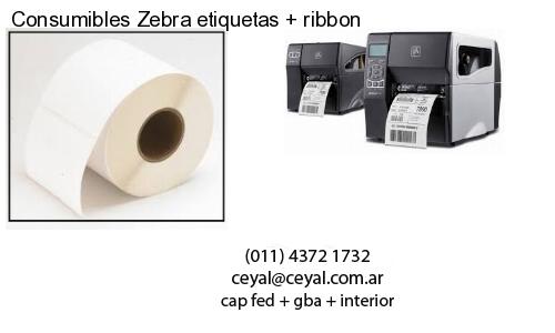 Consumibles Zebra etiquetas   ribbon
