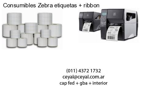 Consumibles Zebra etiquetas   ribbon
