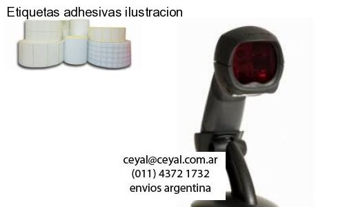 Etiquetas adhesivas ilustracion