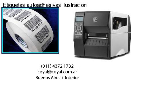 Etiquetas autoadhesivas ilustracion