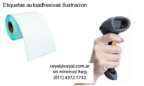 Etiquetas autoadhesivas ilustracion