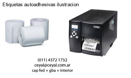 Etiquetas autoadhesivas ilustracion