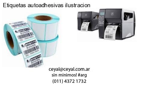 Etiquetas autoadhesivas ilustracion