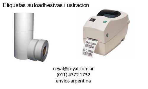 Etiquetas autoadhesivas ilustracion