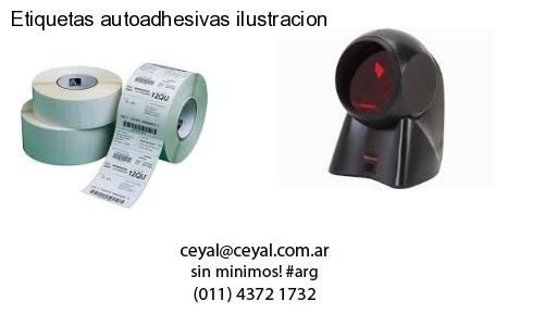 Etiquetas autoadhesivas ilustracion