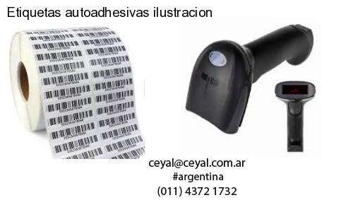 Etiquetas autoadhesivas ilustracion