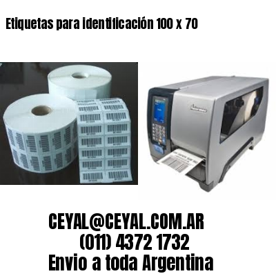 Etiquetas para identificación 100 x 70