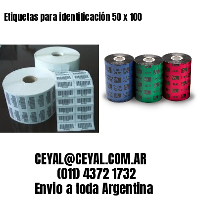 Etiquetas para identificación 50 x 100