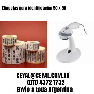 Etiquetas para identificación 50 x 90
