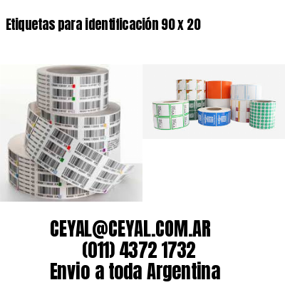 Etiquetas para identificación 90 x 20