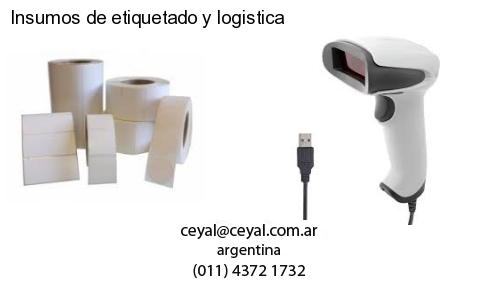 Insumos de etiquetado y logistica