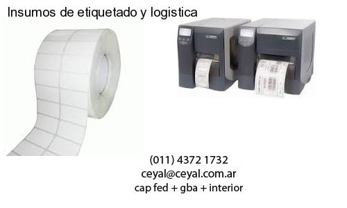 Insumos de etiquetado y logistica