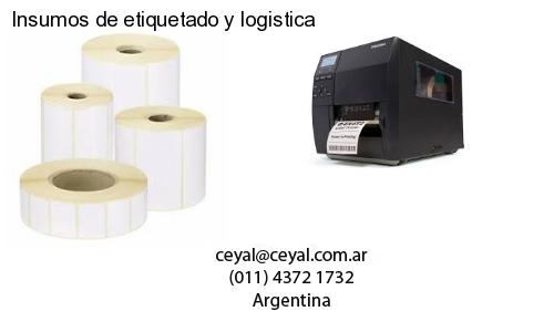 Insumos de etiquetado y logistica