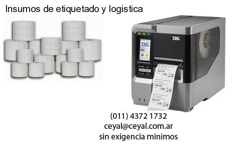 Insumos de etiquetado y logistica