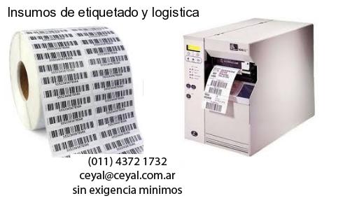 Insumos de etiquetado y logistica