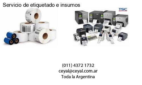 Servicio de etiquetado e insumos