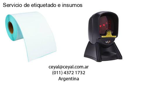 Servicio de etiquetado e insumos