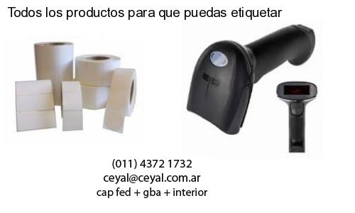 Todos los productos para que puedas etiquetar