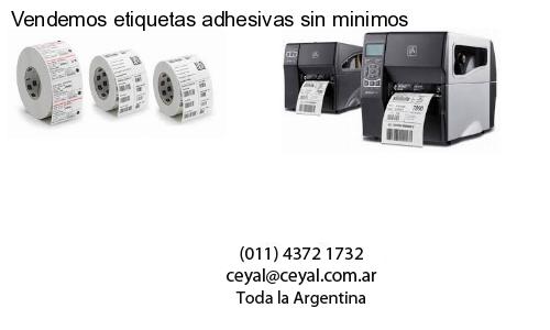 Vendemos etiquetas adhesivas sin minimos