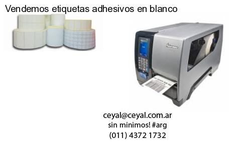 Vendemos etiquetas adhesivos en blanco