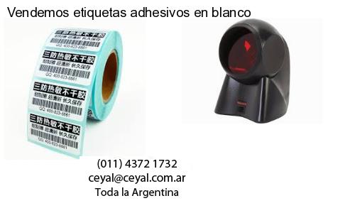 Vendemos etiquetas adhesivos en blanco