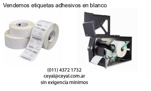 Vendemos etiquetas adhesivos en blanco