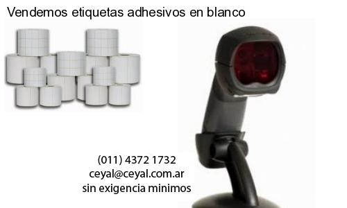 Vendemos etiquetas adhesivos en blanco