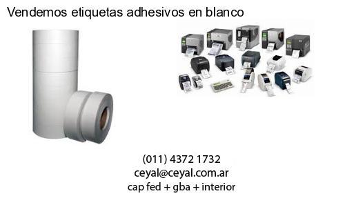 Vendemos etiquetas adhesivos en blanco