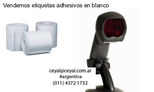 Vendemos etiquetas adhesivos en blanco