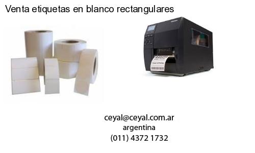 Venta etiquetas en blanco rectangulares