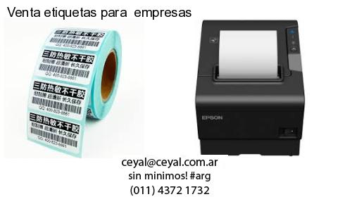 Venta etiquetas para  empresas
