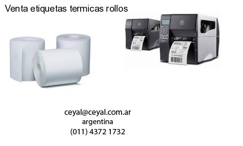 Venta etiquetas termicas rollos